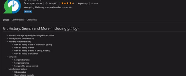 Browsing Git History in VS Code