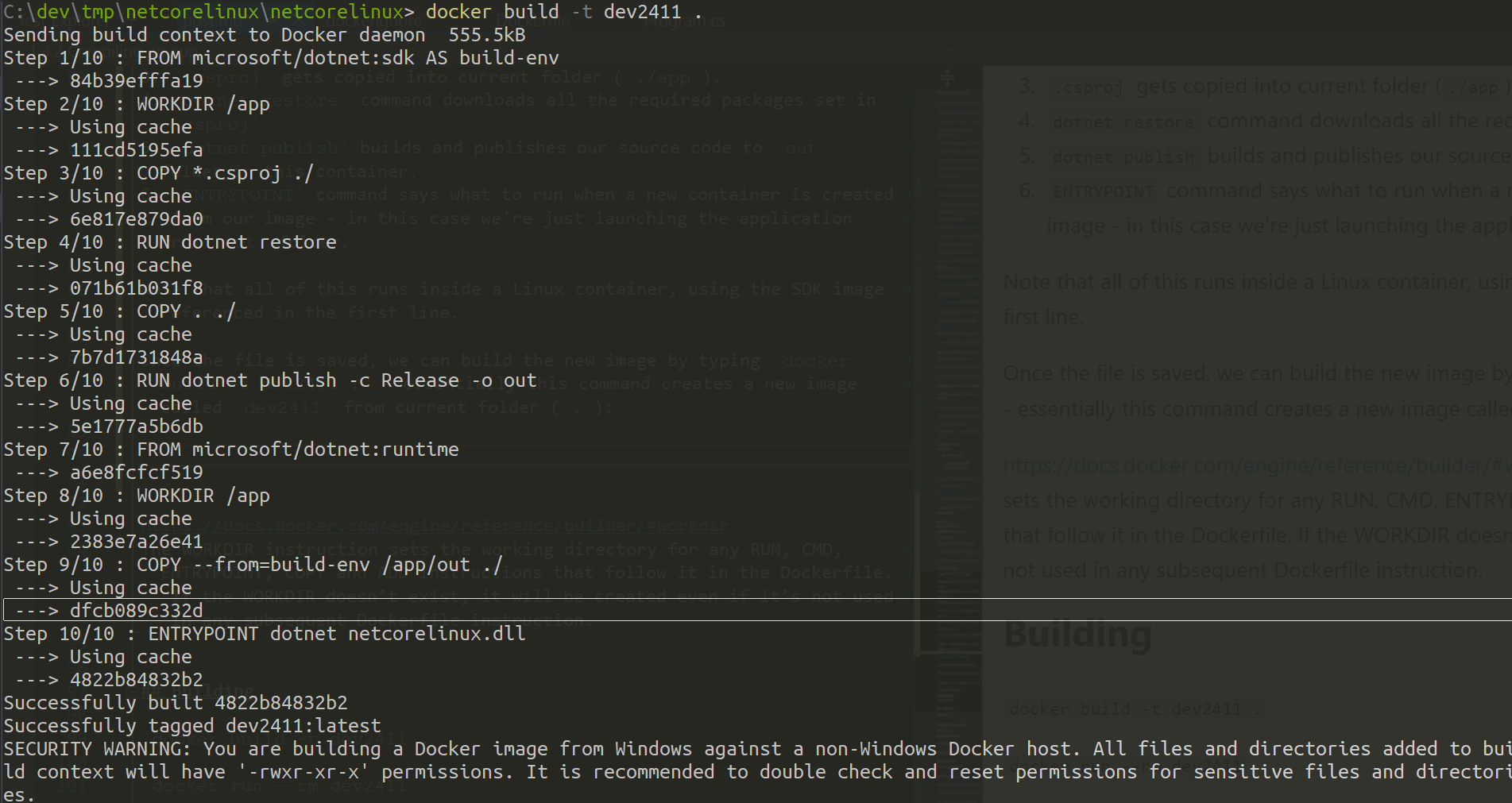 Dockerbuilddev